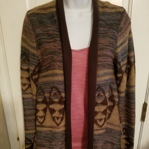 Drape front cardigan sweater